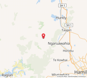 Map of Te Akatea, Waikato