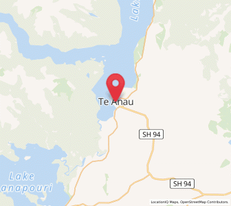 Map of Te Anau, Southland