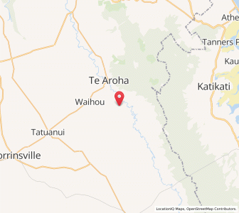 Map of Te Aroha West, Waikato