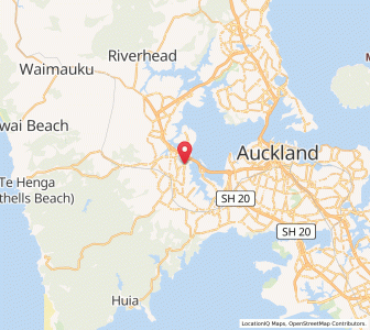 Map of Te Atatu South, Auckland