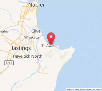 Map of Te Awanga, Hawke's Bay