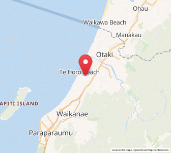 Map of Te Horo, Wellington