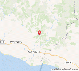 Map of Te Huia, Taranaki