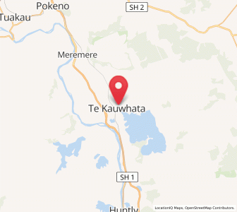 Map of Te Kauwhata, Waikato