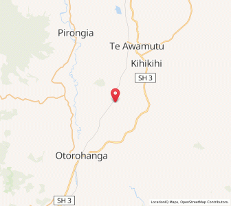 Map of Te Kawa, Waikato
