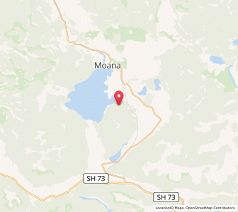 Map of Te Kinga, West Coast