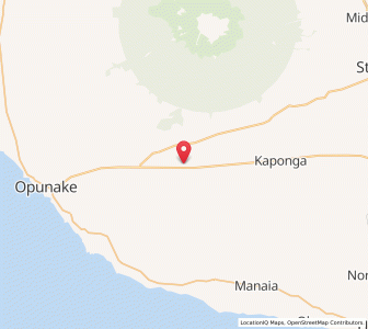 Map of Te Kiri, Taranaki