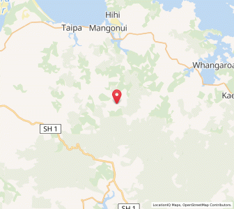 Map of Te Koroa, Northland
