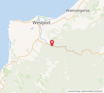 Map of Te Kuha, West Coast