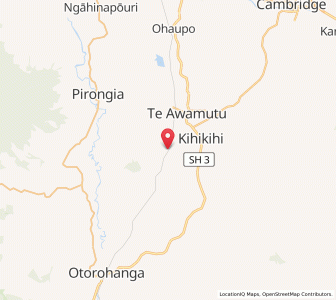 Map of Te Mawhai, Waikato
