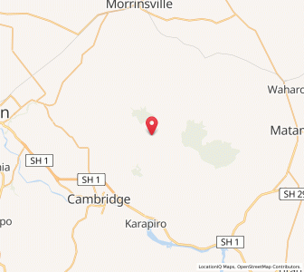 Map of Te Miro, Waikato