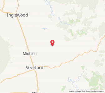 Map of Te Popo, Taranaki