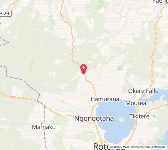Map of Te Pu, Bay of Plenty