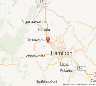 Map of Te Rapa, Waikato