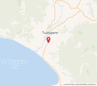 Map of Te Tua, Southland