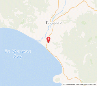 Map of Te Waewae, Southland