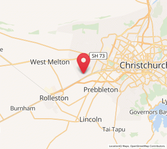 Map of Templeton, Canterbury