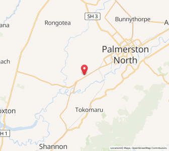 Map of Tiakitahuna, Manawatu-Wanganui
