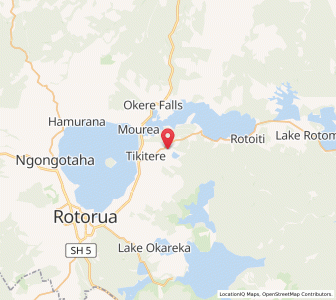 Map of Tikitere, Bay of Plenty