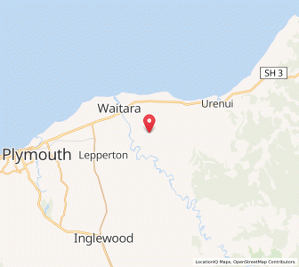 Map of Tikorangi, Taranaki