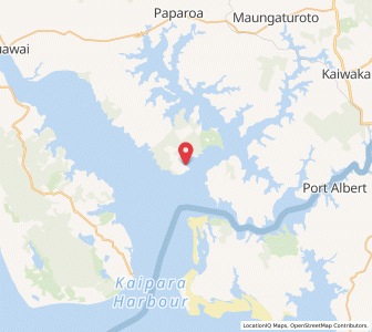 Map of Tinopai, Northland