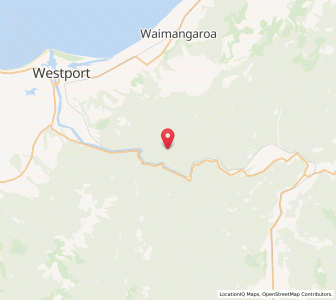 Map of Tiroroa, West Coast