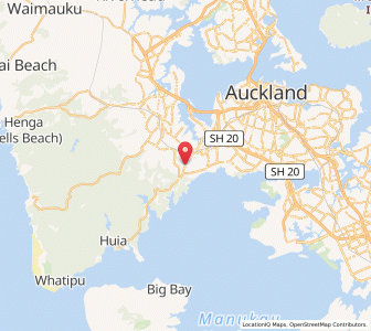 Map of Titirangi North, Auckland