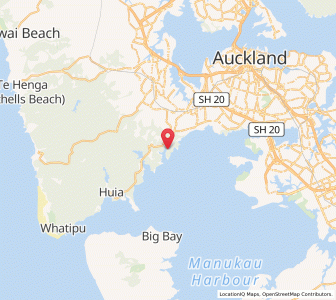 Map of Titirangi South, Auckland