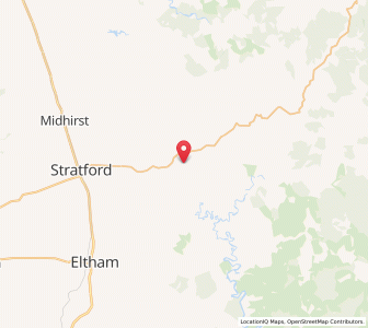 Map of Toko, Taranaki