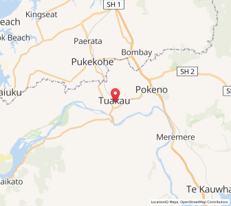 Map of Tuakau, Waikato