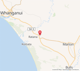 Map of Turakina, Manawatu-Wanganui
