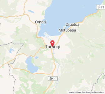 Map of Turangi, Waikato