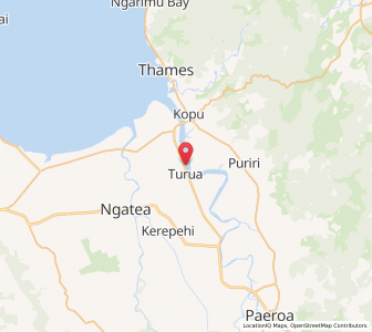 Map of Turua, Waikato