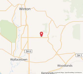 Map of Tussock Creek, Southland