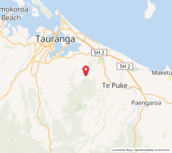 Map of Upper Papamoa, Bay of Plenty