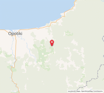 Map of Upper Waiawa, Bay of Plenty