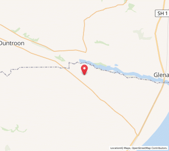 Map of Uxbridge, Otago
