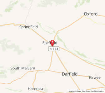 Map of Waddington, Canterbury