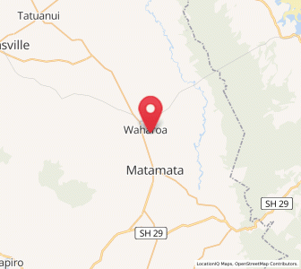 Map of Waharoa, Waikato