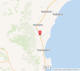 Map of Waianakarua, Otago