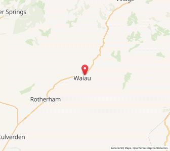 Map of Waiau, Canterbury
