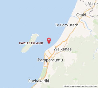 Map of Waikanae Beach, Wellington
