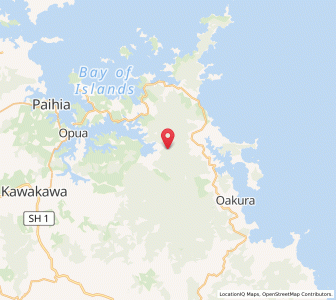 Map of Waikare, Northland