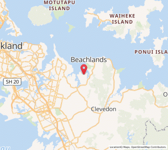 Map of Waikopua, Auckland