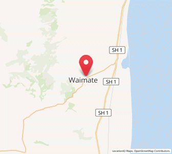 Map of Waimate, Canterbury