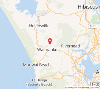 Map of Waimauku, Auckland