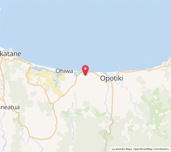 Map of Waiotahi, Bay of Plenty
