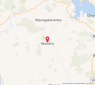 Map of Waiotira, Northland