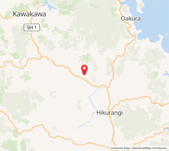 Map of Waiotu, Northland