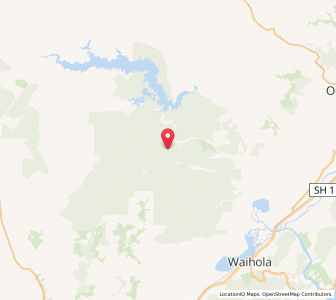 Map of Waipori Falls, Otago